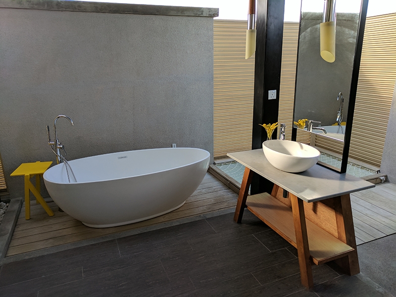 Overwater Villa Outdoor Bathtub