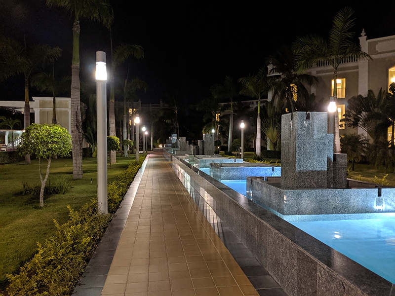 RIU Palace Bavaro Fountains at Night