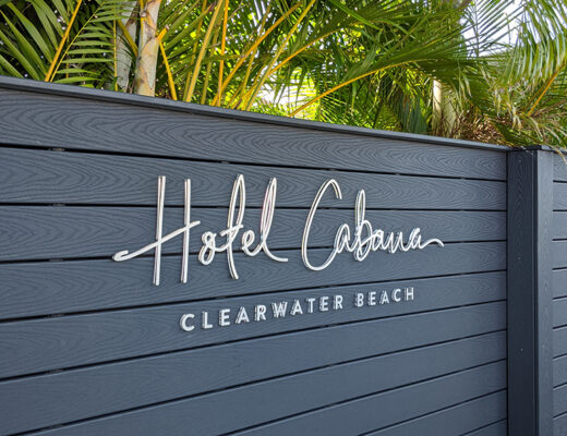Hotel Cabana Clearwater Beach Welcome Sign